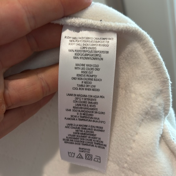 Calvin Klein White and Black Fleece Jacket - Picture 7 of 7